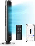 Tower Fan for Bedroom, Standing Oscillating Fan with 40ft Far Airflow, 20dB Quiet, 12 Speeds, 28ft/s Velocity, Smart Control