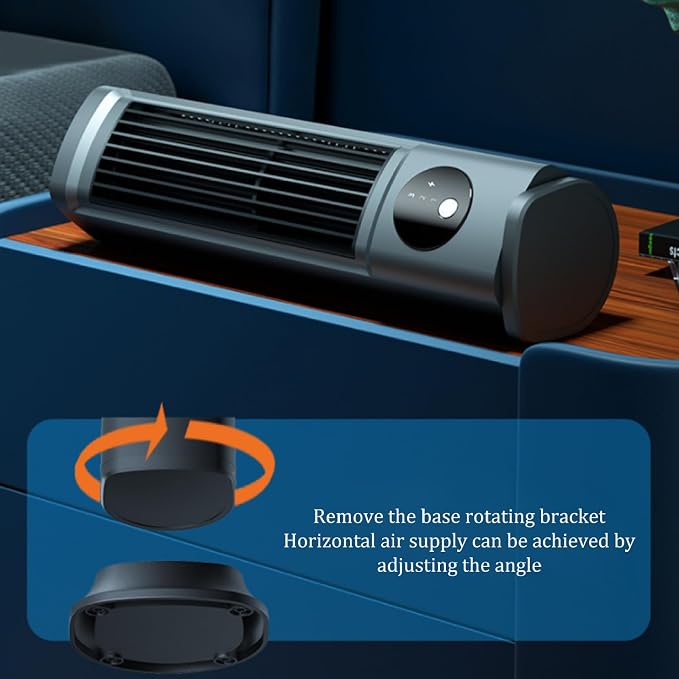 Tower Fan Portable Low-Noise Oscillating Tower Fan with 3 Wind Speeds USB Table Fans for Bedroom Living Room Office Standing
