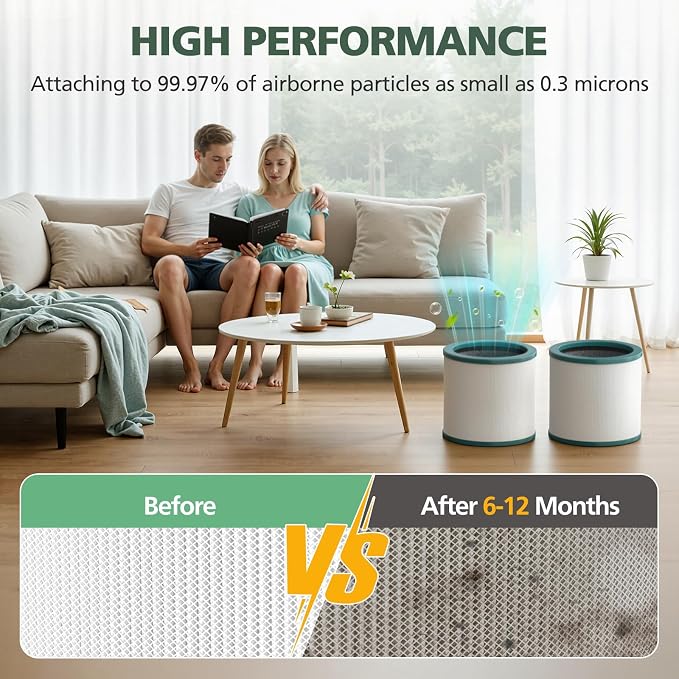 TP01 HEPA Replacement Filter Compatible with Tower Purifier Pure Cool Link TP01, TP02, TP03, AM11, BP01 Models