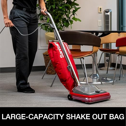 TRADITION Upright Commercial Bagged Vacuum, SC684G Red, alternate product view 4
