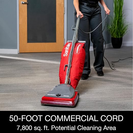 TRADITION Upright Commercial Bagged Vacuum, SC684G Red, alternate product view 6