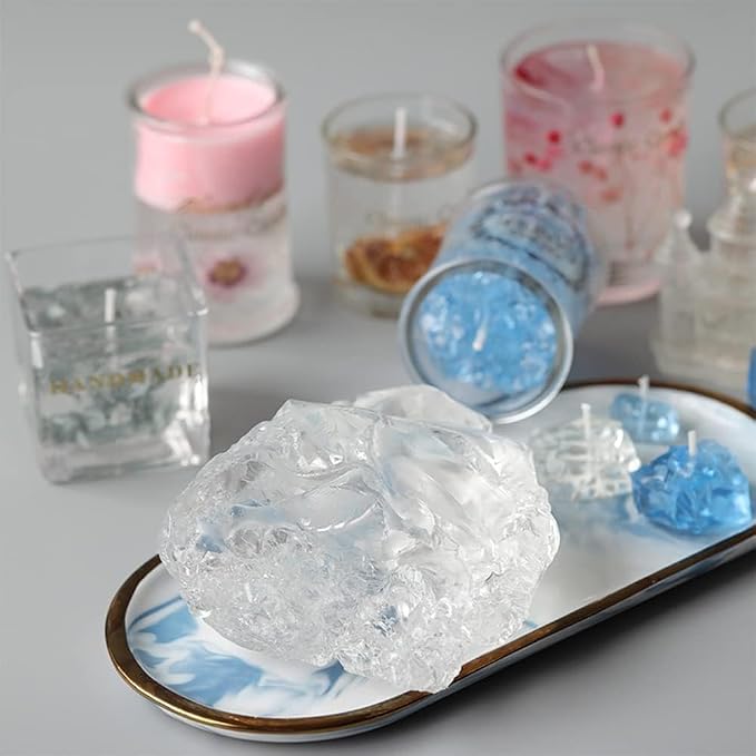 Transparent Jelly Wax DIY Candle Making Gel Wax Handmade Material Crystal Gel Candle for Candle Making and Handcraft Scented