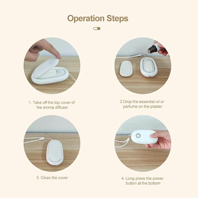 Travel Mini Diffuser for Essential Oils Multifunction Waterless Mini Car Aromatherapy Diffuser for Room Office