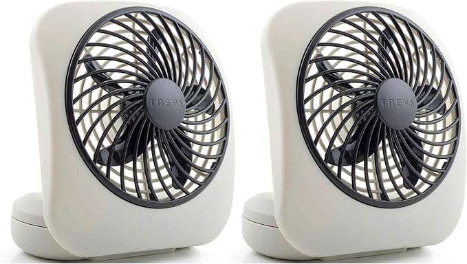 5 Inch Battery Powered Fan Portable Desk Fan 2 Cooling Speeds with Compact Folding & Tilt Design Cubicle Accessories