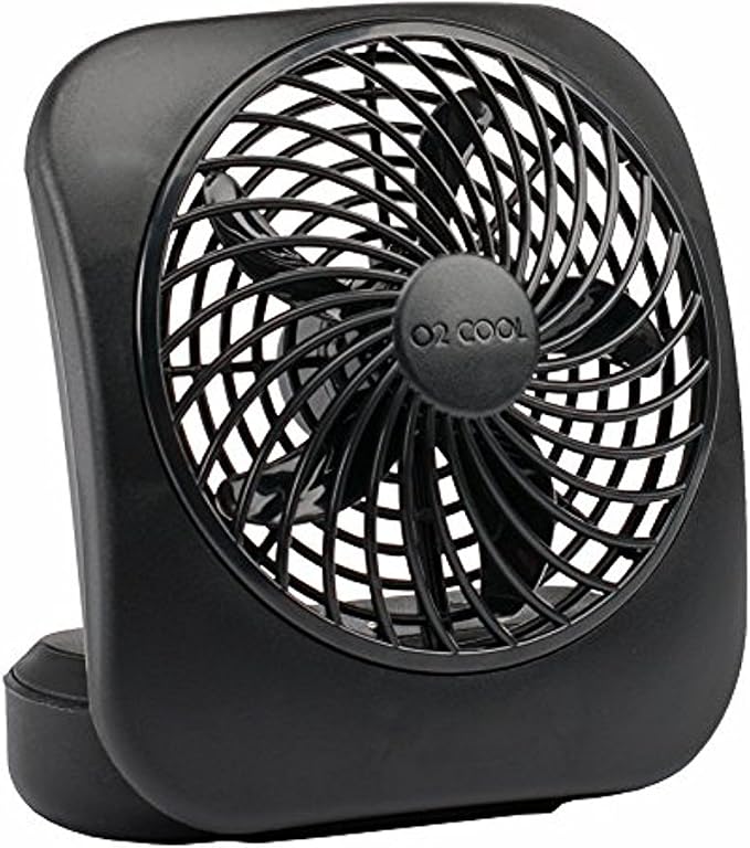 5 Inch Battery Powered Fan Portable Desk Fan 2 Cooling Speeds with Compact Folding & Tilt Design Cubicle