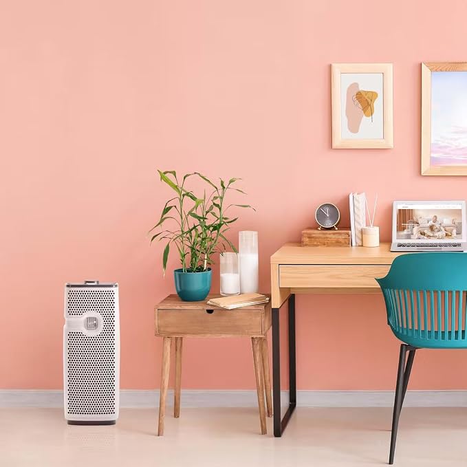 True HEPA AER1 Mini Tower Air Purifier 3-Stage Filtration System White, alternate product view 4
