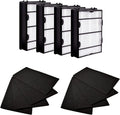 True HEPA Filter (4) + Carbon Pre Filter Replacement (8) Compatible with Air Purifier HAPF600 HAPF600D HAPF600D-U2