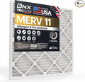 TruFilter 10x30x1 Air Filter MERV 11 (4-Pack) - MADE IN USA - Allergen Defense Electrostatic Pleated Air Conditioner HVAC AC