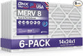 TruFilter 14x24x1 Air Filter MERV 8 (6-Pack) - MADE IN USA – Dust & Pet Defense Air Conditioner HVAC AC Furnace