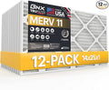 TruFilter 14x25x1 Air Filter MERV 11 (12-Pack)- MADE IN USA - Allergen Defense Electrostatic Pleated Air Conditioner HVAC AC