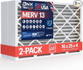TruFilter 16x25x4 (15.5’’ x 24.5’’ x 3.63‘’ Fit) MERV 13 Air Filter (2-Pack) - MADE IN USA, product image