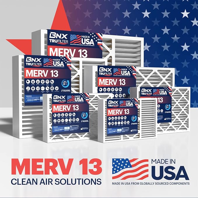 TruFilter 20x20x4 (19.5’’ x 19.5’’ x 3.63‘’ Fit) MERV 13 Air Filter (2-Pack) - MADE IN USA, alternate product view 8