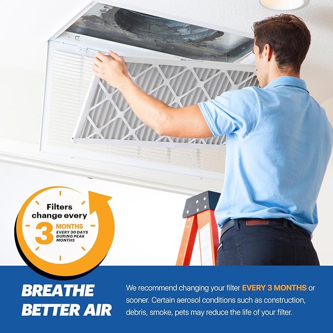 TruFilter 20x22x1 MERV 10 (4-Pack) AC Furnace Air Filter - MADE IN USA - Pleated Air Conditioner HVAC AC Furnace Filters