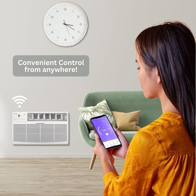 TTW 12,000 btu 230V Through-the-Wall Air Conditioner with Remote Control and built in Smart Kit, alternate product view 4