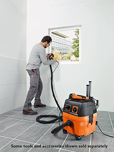 Turbo I Wet/Dry Dust Extractor, Ultra-Quiet Vacuum - 5.8-Gallon Capacity, 151 CFM Suction, Anti-Static System, 13 ft Hose, 19