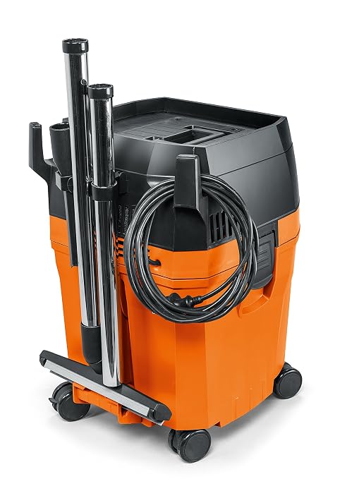 Turbo II HEPA Set Wet/Dry Dust Extractor - 8.5-Gallon Capacity, 151 CFM Suction, Anti-Static System, Quiet 66 dB Operation