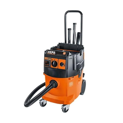 Turbo II X AC PRO Set HEPA Wet/Dry Dust Extractor with Automatic Filter Cleaning - 9.2-Gallon Capacity, 153 CFM Suction