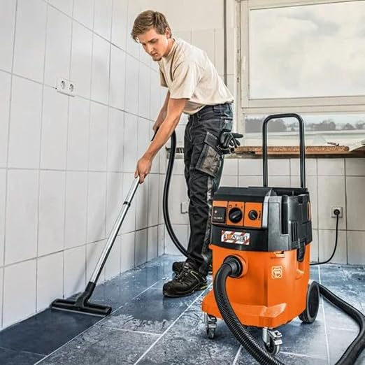 Turbo II X AC PRO Set HEPA Wet/Dry Dust Extractor with Automatic Filter Cleaning - 9.2-Gallon Capacity, 153 CFM Suction