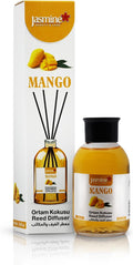 Turkish Jasmine Reed Diffuser Set 3.72 Fl. Oz (110ml), with 4 Reed Sticks. for Your Office, Bedroom, Bathroom, Kitchen.