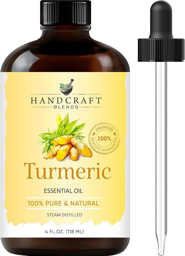 Turmeric Essential Oil – Huge 4 Fl Oz – 100% Pure and Natural – Premium Grade Essential Oil for Diffuser and, product image