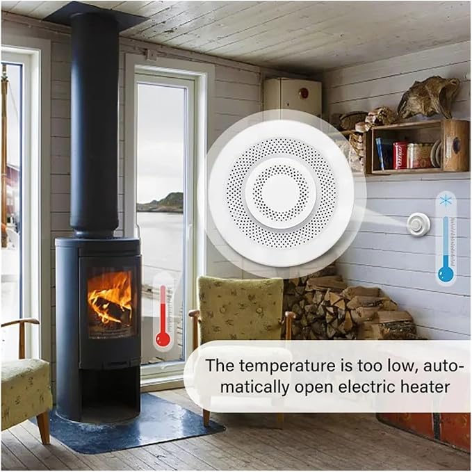 Tuya Zigbee/WiFi Air Quality Sensor Monitor Smart Air Box PM2.5 CO2 Meter Formaldehyde VOC Temperature Humidity Sensor &