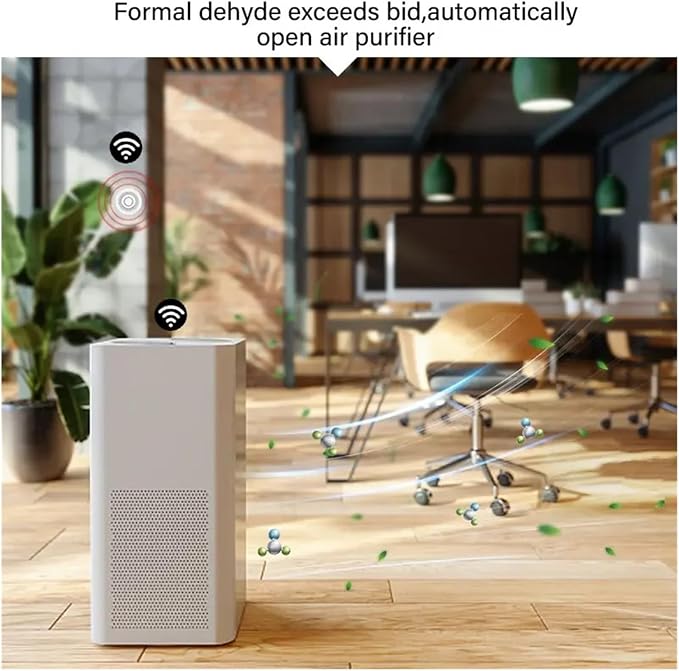 Tuya Zigbee/WiFi Air Quality Sensor Monitor Smart Air Box PM2.5 CO2 Meter Formaldehyde VOC Temperature Humidity, alternate