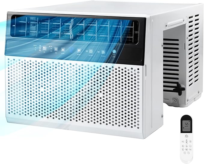 U-Shaped Window Air Conditioner,Window AC Unit Cools up tp 450 Sq.Ft, Saddle Air Conditioner Window Unit with Full Window