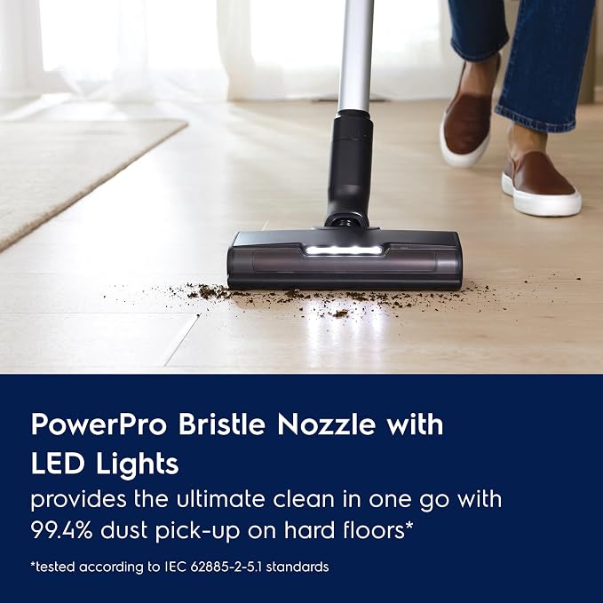 Ultimate600 Cordless Stick Vacuum with PowerPro Bristle Nozzle and Larger Dust Bin Capacity, 50-Minute Run Time, 3 Power