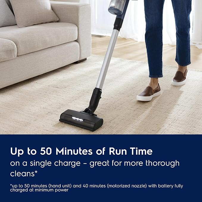 Ultimate600 Cordless Stick Vacuum with PowerPro Bristle Nozzle and Larger Dust Bin Capacity, 50-Minute Run Time, 3 Power