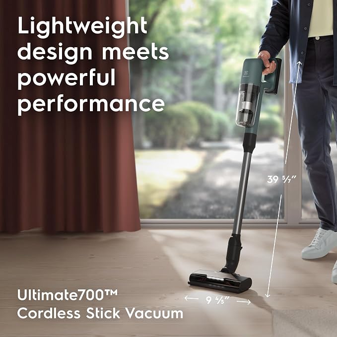 Ultimate700 Cordless Stick Vacuum with PowerPro Bristle Nozzle and High Suction Power, 50-Minute Run Time, 4 Power Modes