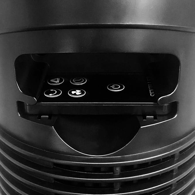 UltraSlimline Indoor Bladeless Oscillating Tower Fan Quiet Cooling LED Display Space-Saving for Home w/ Remote and 7.5H