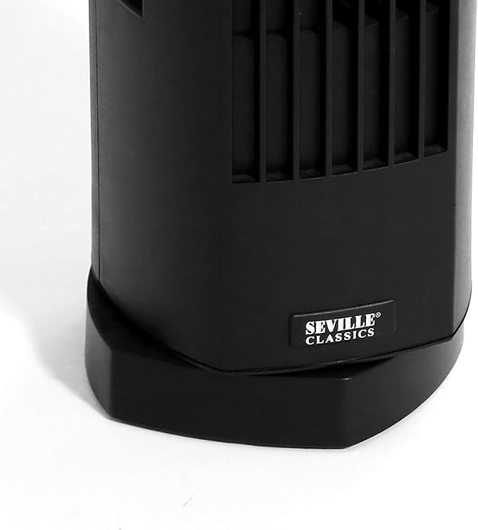 UltraSlimline Indoor Bladeless Oscillating Tower Fan Quiet Cooling LED Display Space-Saving for Home w/ Remote and 7.5H