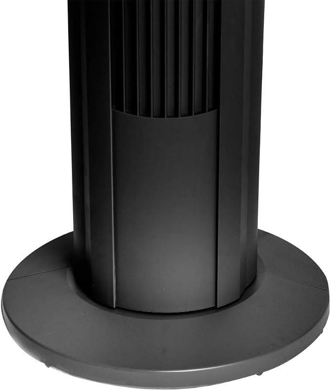 UltraSlimline Indoor Bladeless Oscillating Tower Fan Quiet Cooling LED Display Space-Saving for Home w/ Remote and 7.5H