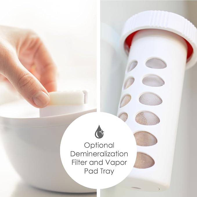 Ultrasonic Cool Mist Animal Humidifier for Kids' Bedroom & Nursery, Adjustable 0.5 Gallon, Auto Shut-Off Silver Fox 0.5