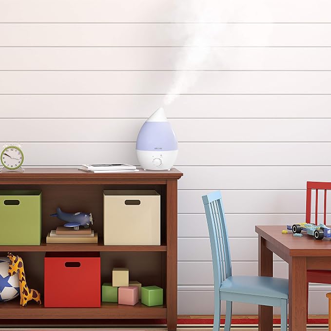 Ultrasonic Cool Mist Humidifier,Whisper-Quiet, Multi Color LED Light, Aroma relaxation Essential Oil Diffuser for Home