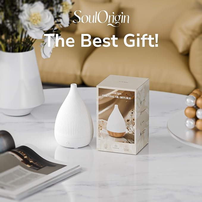 Ultrasonic Essential Oil Diffuser, Home Fragrance Aroma Diffuser with Auto Shut-Off, Color Change Night Light & Ultra-Quiet