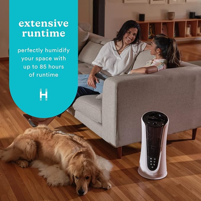 Ultrasonic Humidifier – Large Deluxe Air Humidifiers for Bedroom, Plants, Office – Cool and Warm Mist Humidifiers, alternate