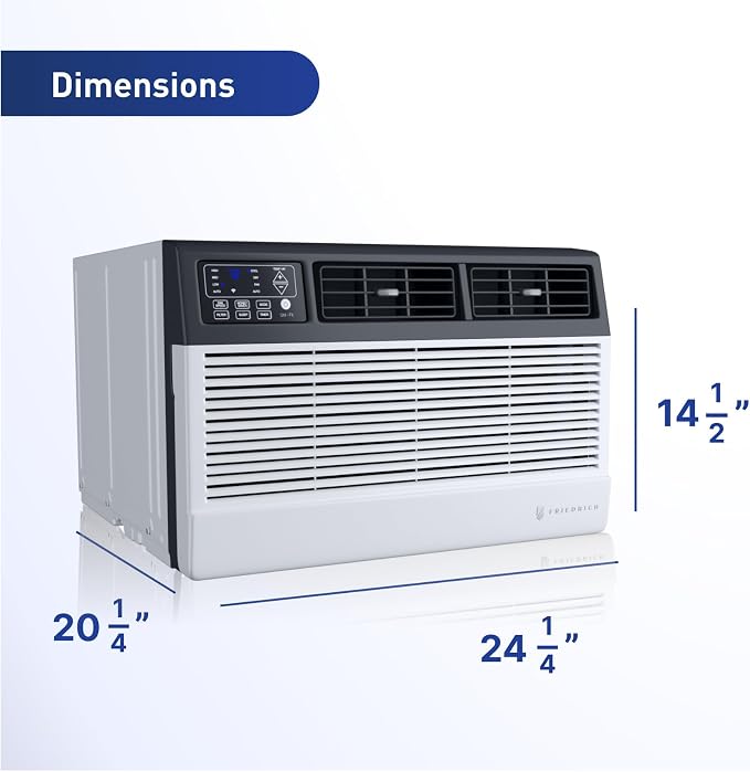 Uni-Fit Smart Thru The Wall Air Conditioner with QuietMaster Technology for 10,000 BTU Cooling and 10,600 BTU Electric