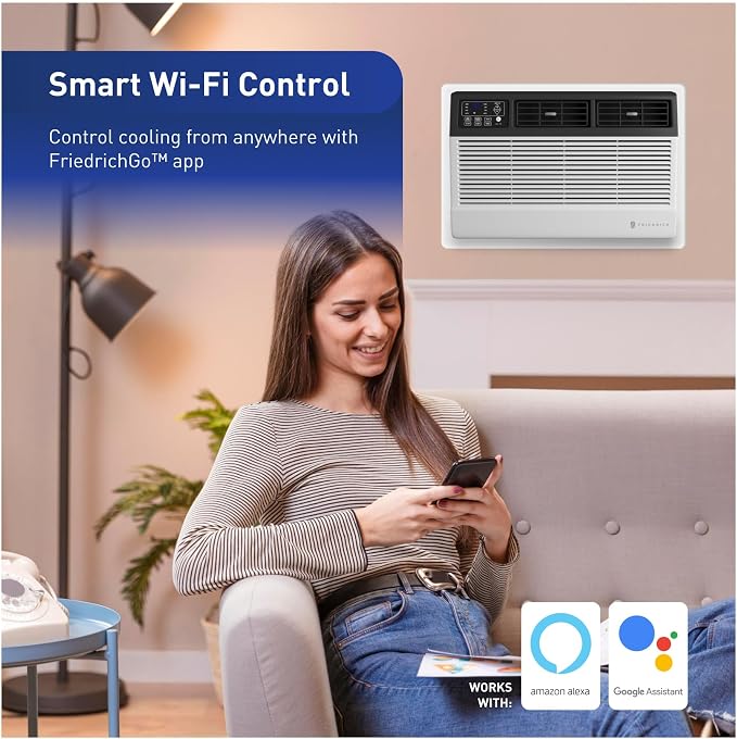 Uni-Fit Smart Thru The Wall Air Conditioner with QuietMaster Technology for 10,000 BTU Cooling and 10,600 BTU Electric