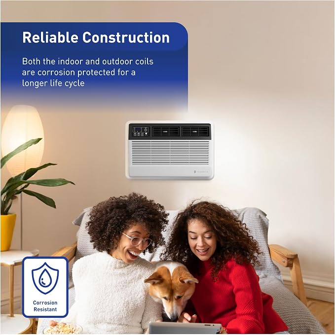 Uni-Fit Smart Thru The Wall Air Conditioner with QuietMaster Technology for 10,000 BTU Cooling and 10,600 BTU Electric