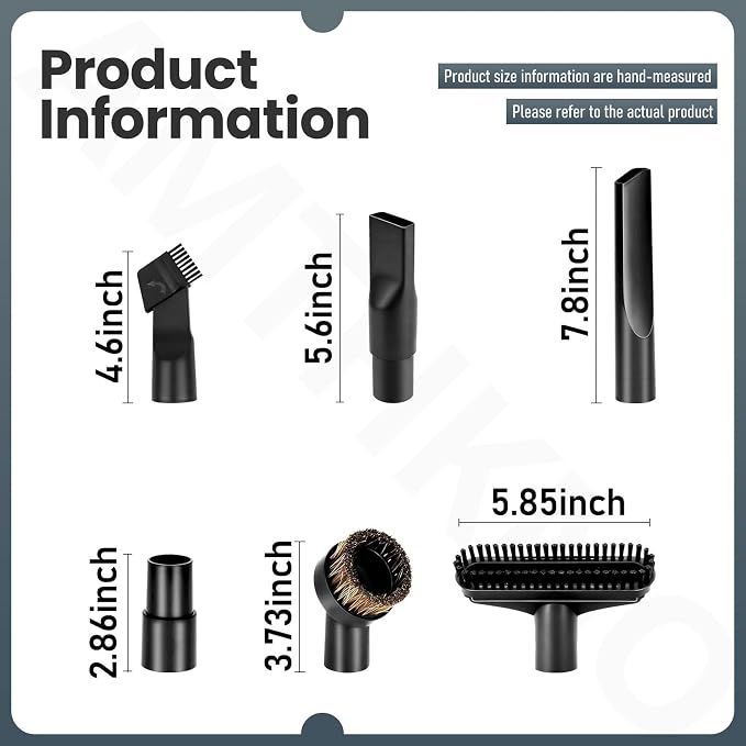 Universal Attachments Adapter Kit - Extendable Crevice Tool Dustbuster Accessories, Compatible with Dustbuster