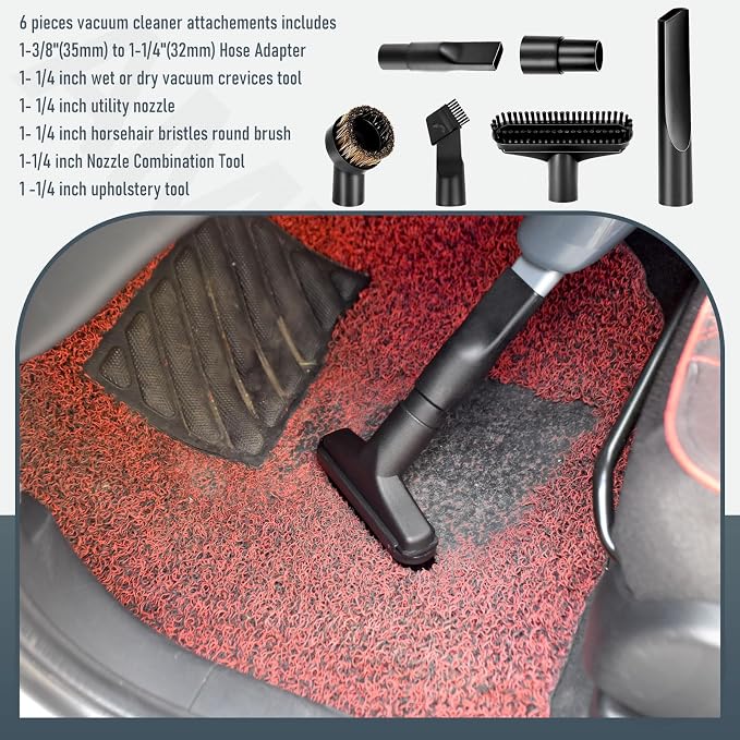Universal Attachments Adapter Kit - Extendable Crevice Tool Dustbuster Accessories, Compatible with Dustbuster