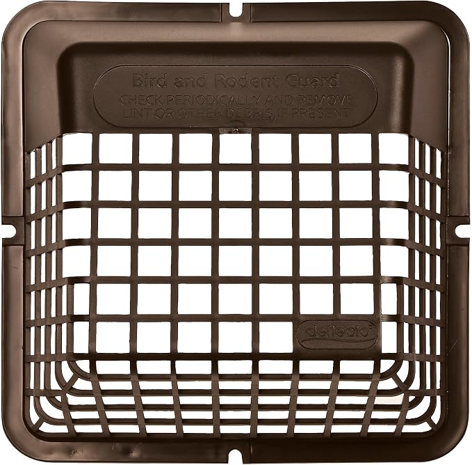 Universal Bird Guard Dryer Vent Cover, For Use with 4 Inches Clothes Dryer Vents, Brown (UBGBB), product image