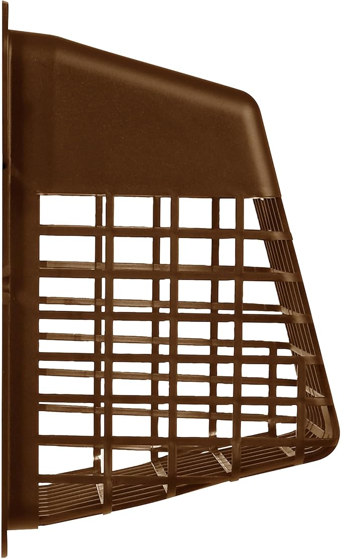 Universal Bird Guard Dryer Vent Cover, For Use with 4 Inches Clothes Dryer Vents, Brown (UBGBB), alternate product view 4