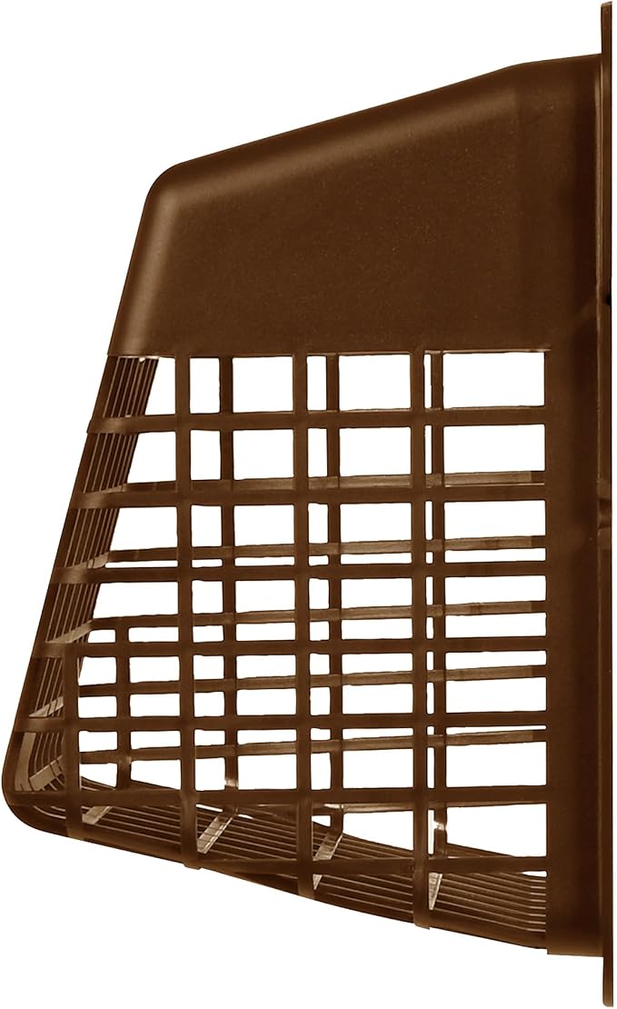 Universal Bird Guard Dryer Vent Cover, For Use with 4 Inches Clothes Dryer Vents, Brown (UBGBB), alternate product view 6