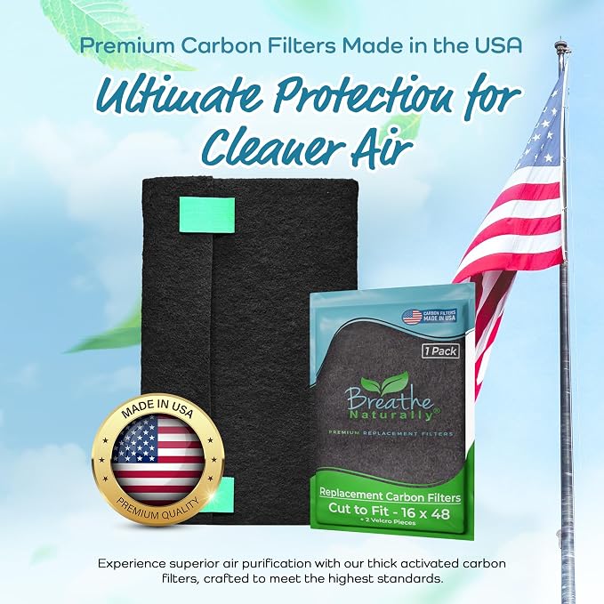 Universal Cut To Fit Carbon Activated Air Filter - Replacement Charcoal Filters, alternate product view 2