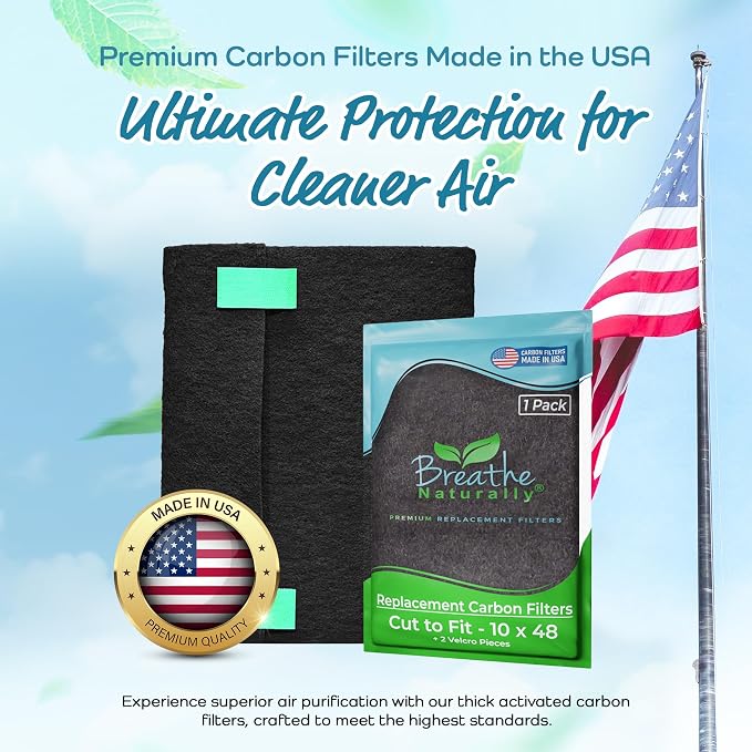 Universal Cut To Fit Carbon Activated Air Filter - Replacement Charcoal Filters, alternate product view 2