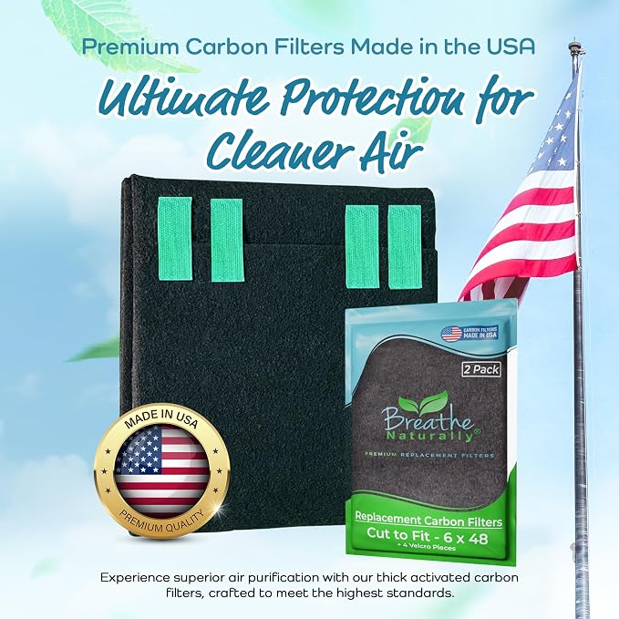 Universal Cut To Fit Carbon Activated Air Filter - Replacement Charcoal Filters, alternate product view 2