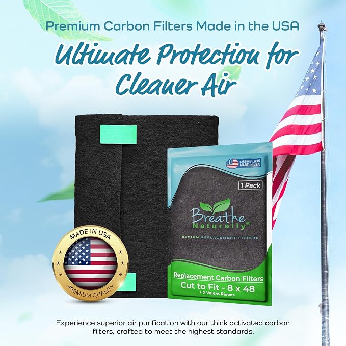 Universal Cut To Fit Carbon Activated Air Filter - Replacement Charcoal Filters, alternate product view 2