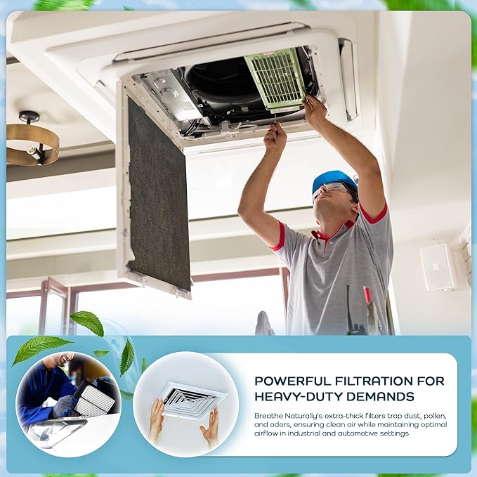 Universal Cut To Fit Carbon Activated Air Filter - Replacement Charcoal Filters, alternate product view 6